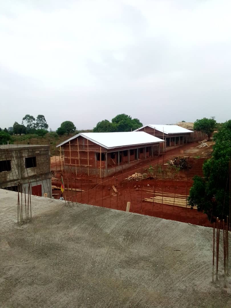 Finished school building exterior
